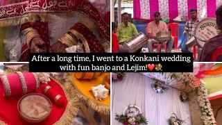 Daily vlog🩷||After a long time, I went to a Konkani wedding with fun banjo and Lejim!|Ayesha Shahzad