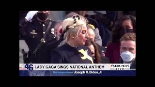 LADY GAGA SINGS NATIONAL ANTHEM IN THE ELECTION OF JOE BIDEN