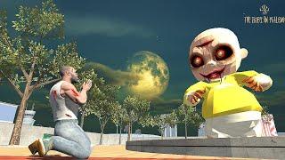 The Baby In Yellow New Update In Indian Bikes Driving 3D Game | Horror Baby vs Franklin Fight ||