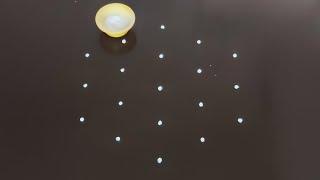 Daily rangoli5*3 dots kolam  latest muggulu lighting rangoli சித்திரை மாதம் ஸ்பெஷல் கோலம்