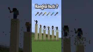 Minecraft'ın en Hızlı Küreği !! ️ #shorts