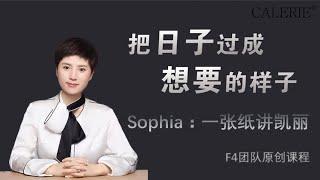 Calerie 美商凯丽 F4团队Sophia 一张纸讲凯丽 团队培训