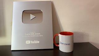 Unboxing the Silver Play Button | English With Jintesh