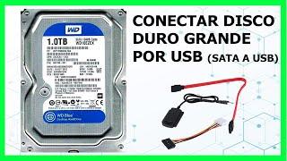 Como Conectar un disco Duro de 3.5" (GRANDE) por USB | Sata A Usb  Conectar disco Duro en Raspberry