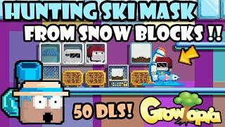 HUNTING 50 DLS SKI SET!! ️ 5,000 SNOW BLOCKS! | GrowTopia