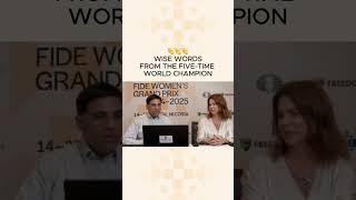  Wise words from Viswanathan Anand ️