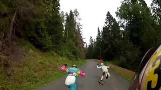 Taberg downhill challenge 2013. Trying to overtake on the inside