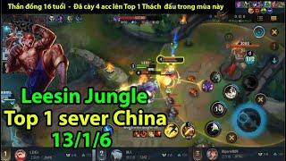 Leesin Tốc chiến | Top 1 Sever | Cách đi rừng và Snowball trận đấu giúp cày 4 acc lên Top1 Thách Đấu