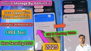 Device Managed by Admin Resetting Solved | All Vivo Oppo Lava Itel Tecno Infinix It Admin Bypass