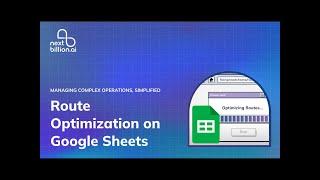 Route Optimization on Google Sheets | NextBillion.ai