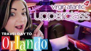 Florida Travel Day. Flying Virgin Atlantic UPPER CLASS! Disney World & Universal Orlando Sept 24.