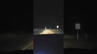 Creepy fog drive (scary)