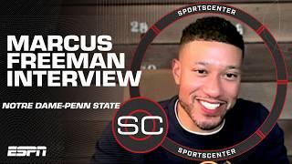 Marcus Freeman on Notre Dame's win vs. UGA, Riley Leonard's success & Penn State game | SportsCenter