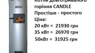 Твердопаливний котел верхнього довготривалого горіння Candle 35 кВт Обв'язка котла