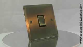 Elegance Elite Antique Brass Sockets & Switches