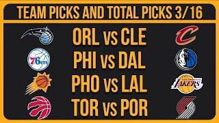 NBA Picks Today 3/16/25 NBA Picks and Predictions NBA Bets Today