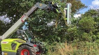 Hedgerow Maintenance With Circular Tree Saw | GreenTec Multi Carrier HXF 3302 and Quadsaw LRS 2402