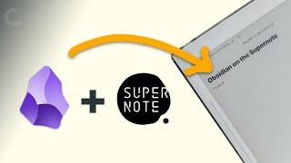 Using Obsidian on the Supernote 