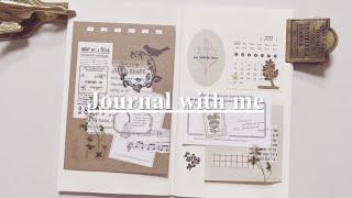 [다이어리 꾸미기] 빈티지 감성다꾸 / Journal with me