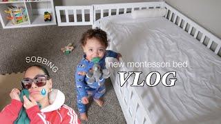 EMOTIONAL vlog: transition to toddler TEMU bed, CRYING in the parking lot, anxiety talk, letting go