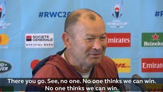 Eddie Jones asks press conference if his side will will against NZ