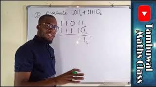 NECO 2020 Question 3 | Addition of binary numbers