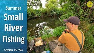 Small River Summer Fishing - River Arrow - Throckmorton AC - Coughton Stretch - 15/7/24 (Video 506)