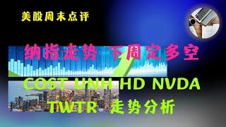 美股周末点评 纳指走势下周定多空 COST UNH HD NVDA TWTR 走势分析 【视频第348期】 04/08/2022