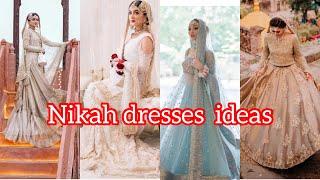 Nikah dresses Ideas || bridal Nikah outfits 2022|| White dresses for Nikkah ||