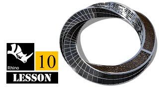 Lesson-10: Rhino3D Tutorials/Full Course -- Parametric Modeling-Mobius Strip