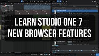 Learn Studio One 7 | New Browser Features