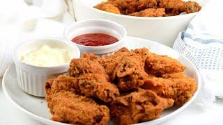 EXTRA CRISPY FRIED CHICKEN WINGS RECIPE