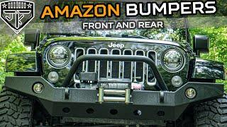 The best Jeep Bumpers on Amazon? OEDRO rear and LEDKingdomUS front bumper - Install & Review