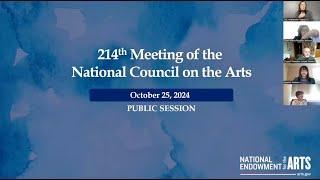 National Council on the Arts Public Meeting: Understanding the Value & Impact of Local Arts Agencies