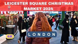 London Leicester Square Christmas Market 2024 (Free entry) - London's best market - England