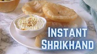 Instant Shrikhand (With Greek Yogurt) 5 Minutes Only