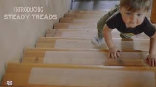 Stair Safety tape at home for elderly dogs kids babies by Steady Treads