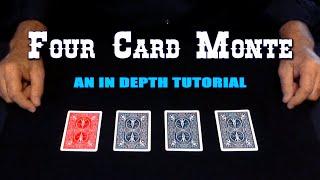 RED BLACK & BLUE (4 Card Monte Card Trick) ~ An In-Depth Tutorial