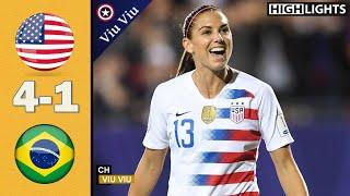 USA vs Brazil 4 - 1 All Goals & Highlights | 2018 Tournament of Nations