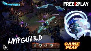 Ampguard  Gameplay  PC Steam [ Free to Play ] Roguelike battle game  2022