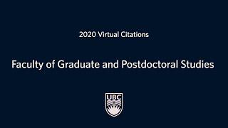 2020 Citations: Faculty of Graduate and Postdoctoral Studies