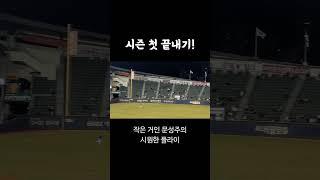 #엘지트윈스 첫 끝내기! 작은 거인 문성주의 깔끔한 플라이 #야구장브이로그