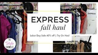 Express Fall Haul - The Style Chronicles