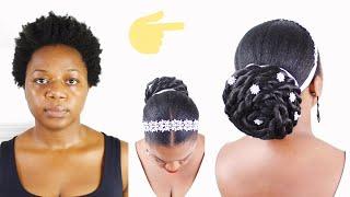 EASY BRIDAL HAIRSTYLE FOR NATURAL HAIR by Yasser K