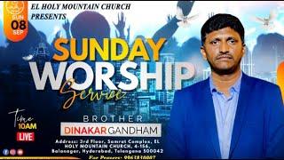 || Worship Live Service||ఆరాధన ప్రత్యక్ష ప్రసారం||Dt:08-SEP-2024|| Bro Dinakar Gandham ||