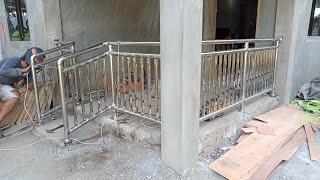 my first Stainless Steel railings project (hindi kompleto ang video,, storage full na kasi)