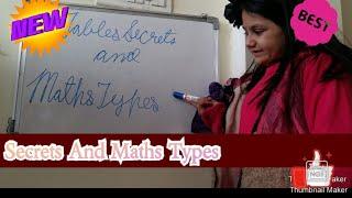 Tables Secrets And Maths Types | By Advika Sharma |