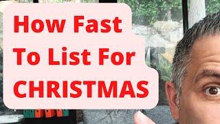 How Fast To List For CHRISTMAS