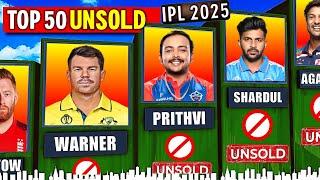 IPL 2025  UNSOLD Players IPL Auction 2025