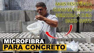 A melhor microfibra para concreto que existe.